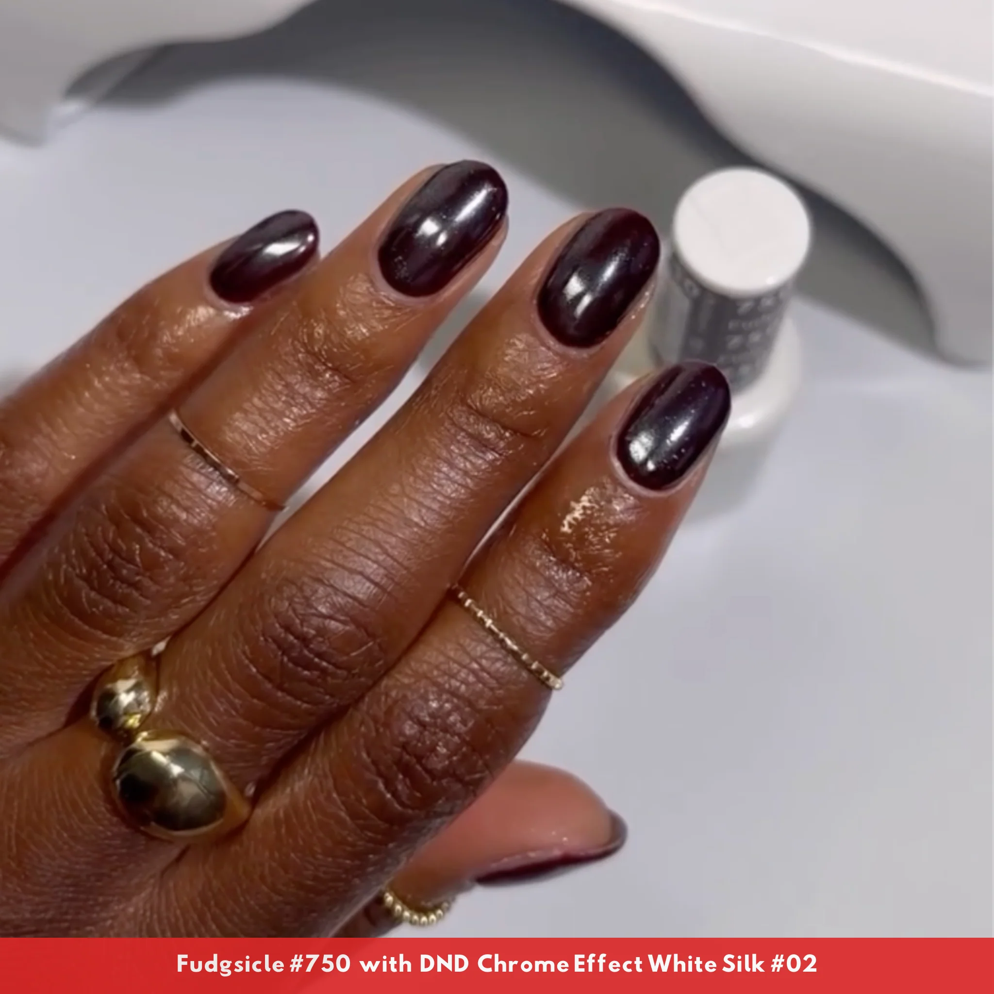 DND Chrome Effect White Silk #02 - Image 9