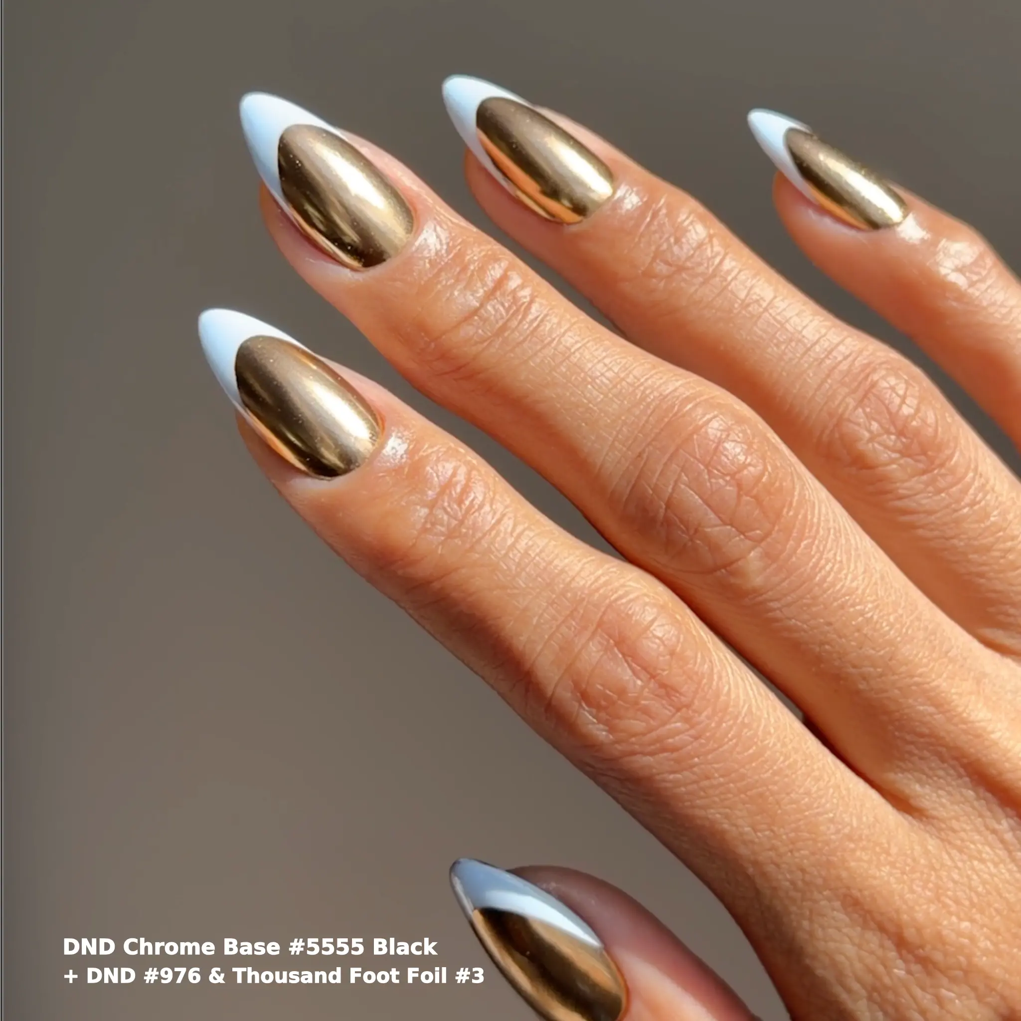 DND Chrome Base Gel #5555 - Black - Image 4