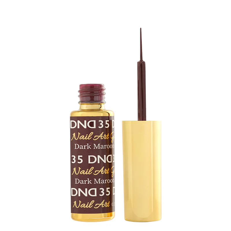 DND35 - Classic Dark Maroon Gel Art Liner - Image 2