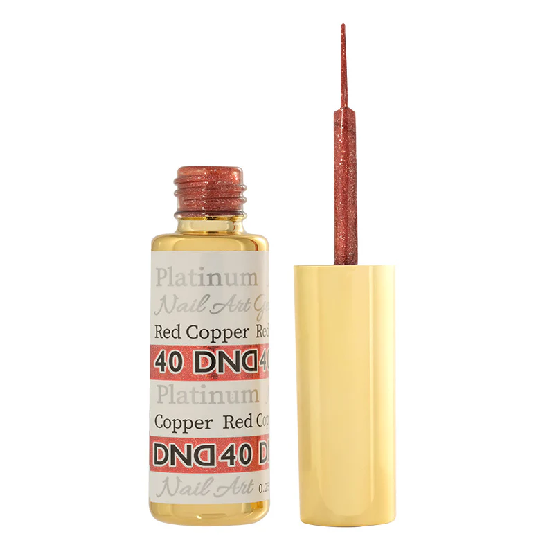 DND40 - Platinum Red Copper Gel Art Liner